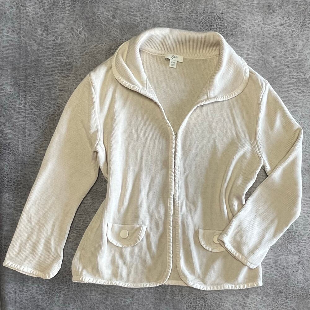 J Jill Cozy Cream Cardigan